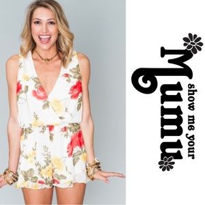 NWT Show Me Your Mumu Floral Romper